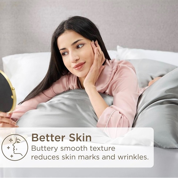 Bedsure Satin Pillowcase for Hair and Skin Queen - Picture 4 of 5